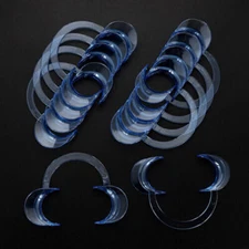10Pcs Dental Intraoral Cheek Lip Retractor Mouth Opener C Type L/M/S Blue/Clear