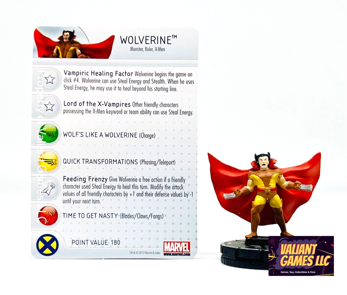 Marvel Heroclix Wolverine #M-009 w/ Card Wizkids Convention