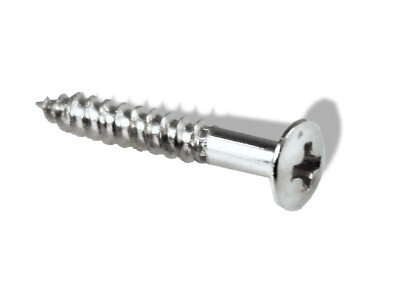 Screw Hardtail Bridge Mounting Chrome Six pieces #5 x 15/16 081870CH-6P