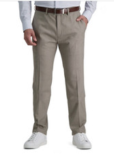 Kenneth Cole Reaction Mens Slim-Fit Stretch Dress Pants Taupe Size 30x30