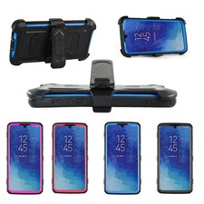 Funda protectora de cuerpo completo a prueba de golpes con clip de banda para Motorola Z3/Z4 Play