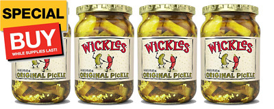 Pickles, Sweet Chips, 16-Ounce Glass(Pack of 4)