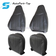 For 2003-2014 Chevy Express Front Bottom & Lean Back Seat Cover Dark Gray