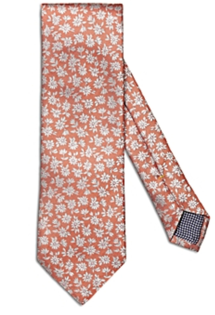 НОВЫЙ мужской шелковый галстук W TAGS Eton с цветочным рисунком красногооранжевого цвета один размер 20090₽