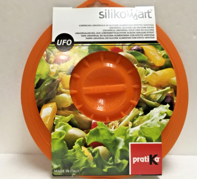 Silikomart UFO Collection (PRATIKA) 10'' Round Universal Silicone Lid,Orange