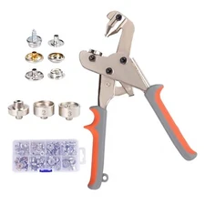 Snap Fastener Kit Snap Tool for Boat Covers Heavy-Duty Snap Pliers for Metal ...