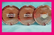L'Oreal BRONZE PLEASE! Bronzer La Terra Sun Bronzing Powder Face Body 18g -HUGE!