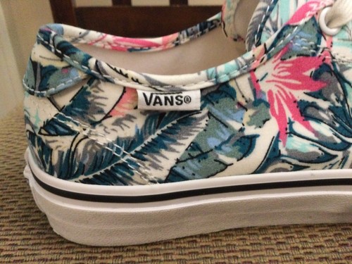 Women’s Floral Print Vans With Ortholite Shoes. Size 6.5. Only Worn A Few Times. - Picture 11 of 13
