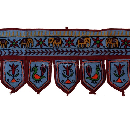 Indian Handicrafts Door Window Toppers Valance Traditional Ethnic Hanging Toran - Picture 49 of 55