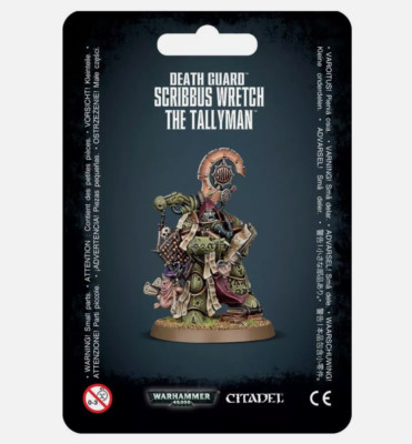 Scribbus Wretch, the Tallyman Death Guard Chaos Warhammer 40K New in Blister