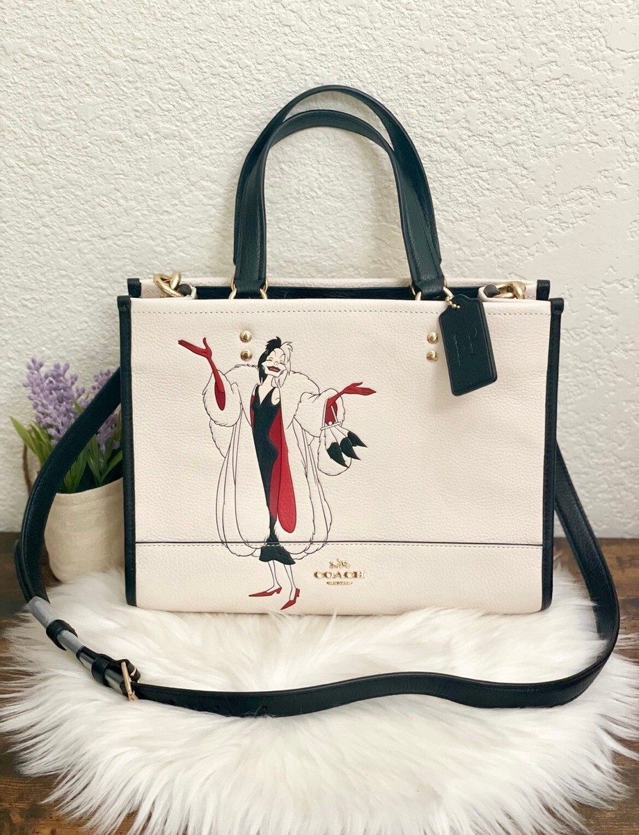 NWT COACH Disney X Coach Dempsey Carryall With Cruelly Motif CC946
