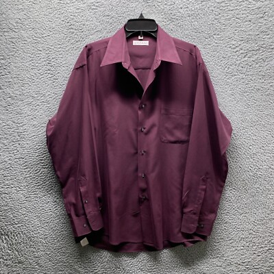Cezani Shirt Adult Extra Large XL Red Cranberry Hawaiian Mens Summer Poly Mens