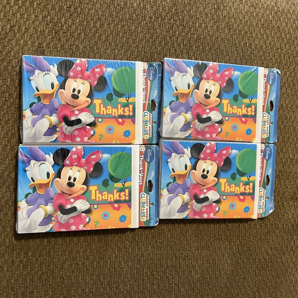 8 Packages Minnie Mouse & Daisy Duck Thank You Cards Notes 64 Cards Envelopes - Image 2 of 4