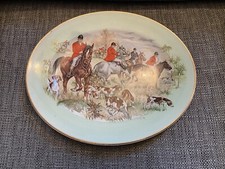 Hunting Scene/theme Ceramic Plate VGC Fox & Hounds W H Grindley 12” X 10”