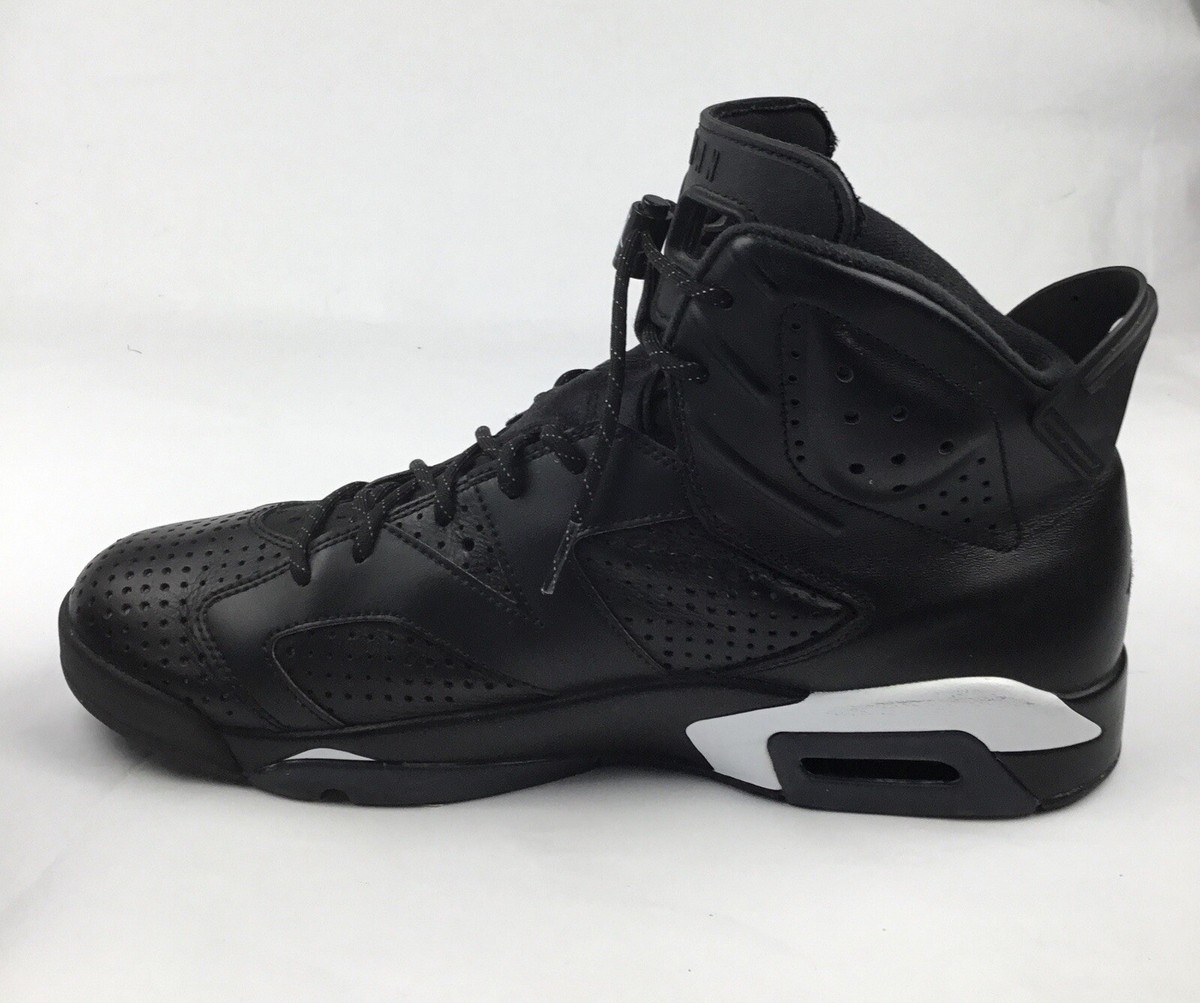 Size 11.5 - Jordan 6 Retro Black Cat 384664-020 2016 Black/Black