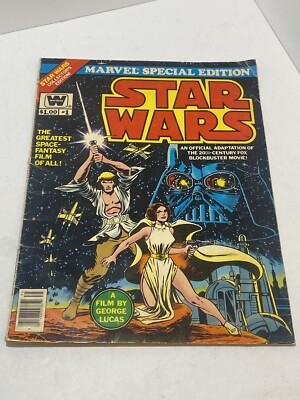 Star Wars #1 Comic Book Marvel Special Edition 1977 Vintage