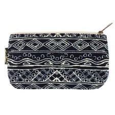 Laurel Burch 9x5 Medium Cosmetic Bag Wild Cat Black White Makeup Bag