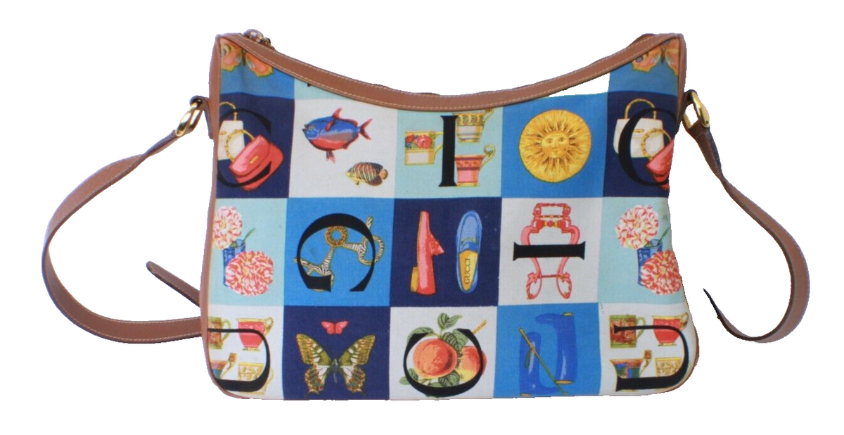 🔥 Gucci Alphabet Patchwork Handbag Women's Leather Shoulder Bag