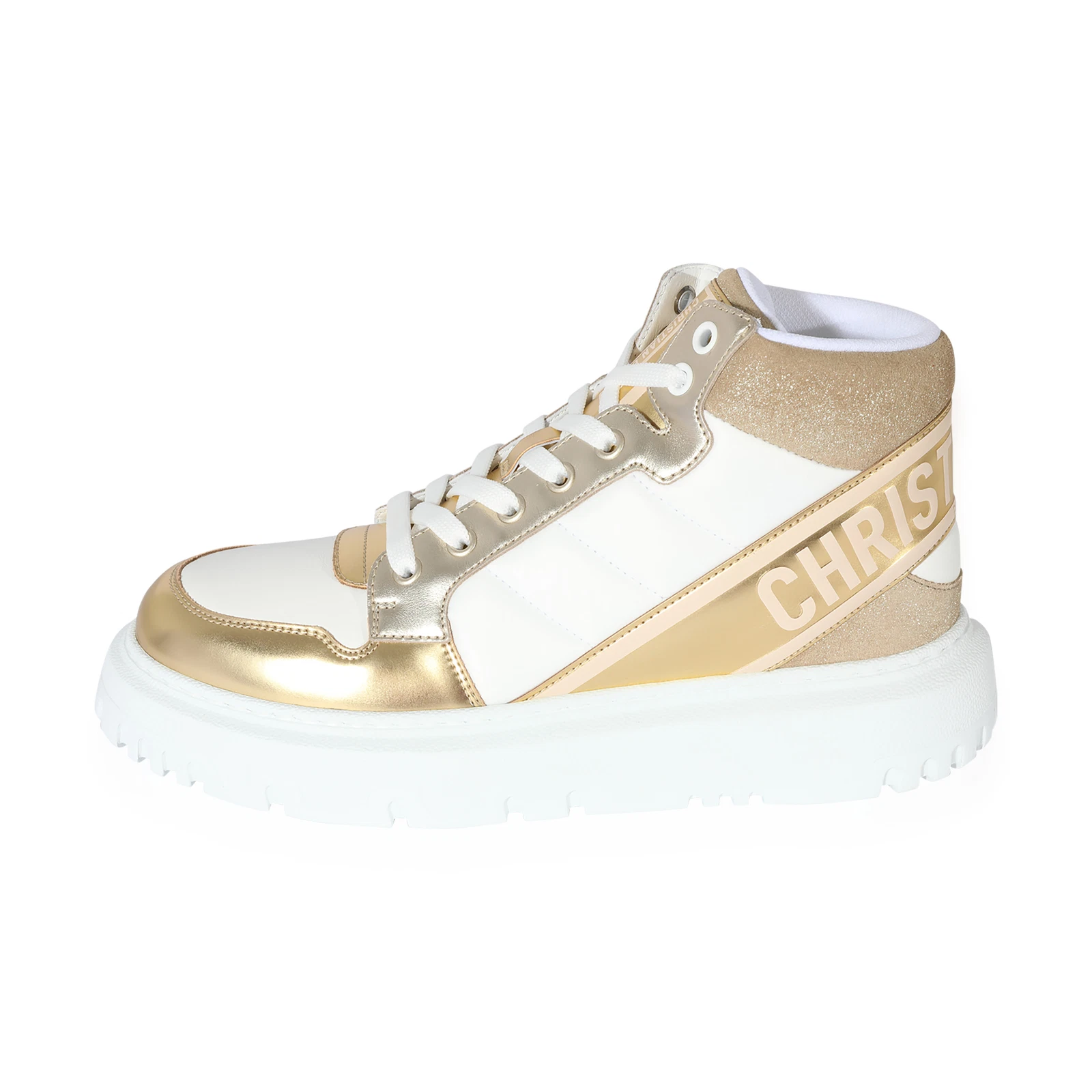 Dior Wmns D Player « Nylon matelassé   Or blanc »