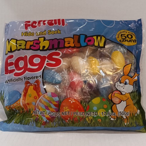 Marshmallow Easter Hide & Seek Candy Eggs Colorful Individual Wrapped