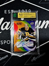 22-23 Upper Deck Allure Color Flow Full Rainbow Jeremy Swayman RC Auto MNT 9.5