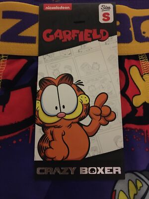 GARFIELD BASKETBALL Novelty Crazy Boxer Briefs Men's Size S 28-30 NWT
