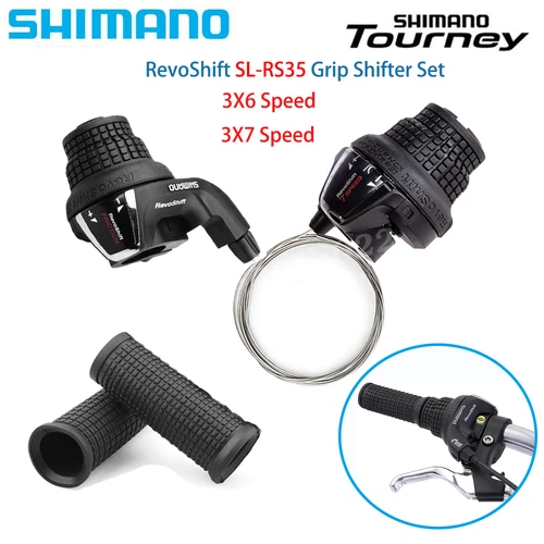 Mountain Bicycle Twist Shifter Shimano Shift Lever SL-RS35 3/6/7/18/21 Speed MTB - Picture 1 of 19