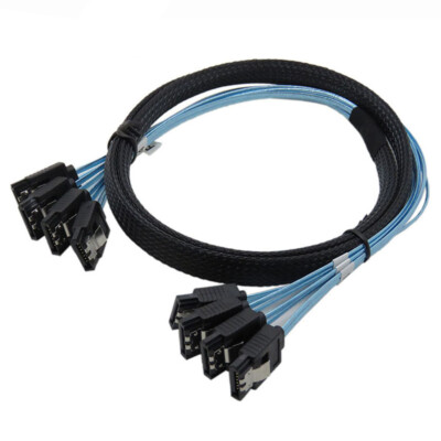 SATA 3.0 III 6Gbps SAS Cable for Server SATA 7 Pin to SATA 7 Pin Data Cable   QD