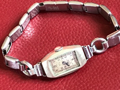 * Alte ausgefallene Damen Armbanduhr mechanisch Marke sehr schlecht lesbar läuft - Bild 2 von 7