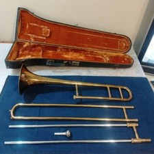 Nikkan Tenor Trombone IMPERIALE wind instrument music equipment Vintage