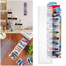 Wall Mount Clear Display Case for Hot-Wheels Match-Box Packaged Model Toy Cars
