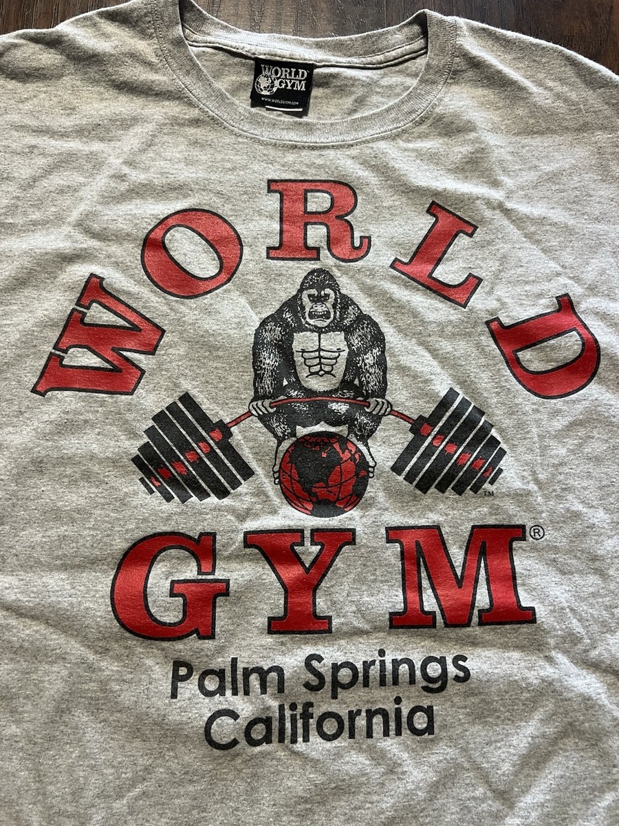 90s 読売ヴェルディ/ゲームシャツ/XXXL/グレー Vintage World Gym Double Sided Gorilla Gray T-Shirt Mens XL Palm