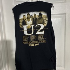 U2 The Joshua Tree Tour 2017 Black Sleeveless Graphic Shirt Tank Top