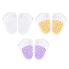 4Pairs Adhesive Heel Inserts Anti Blisters Forefoot Cushion for Footwear