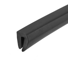 Edge Trim Black U Channel Edge Protector Fits 1/32"- 1/16"Edge 10ft Length
