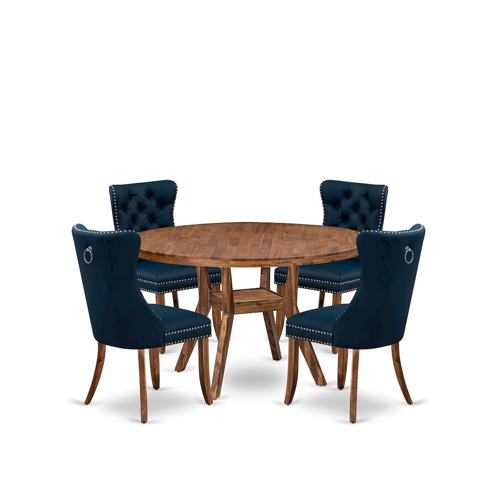 5-Piece Kitchen Set In Navy Blue Color