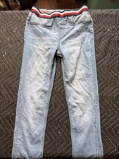 Tommy Hilfiger Girl's Stretch Denim Jegging Jeans Size L 12/14 Elastic Waist