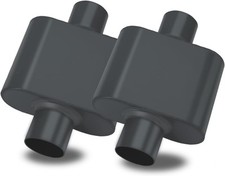 Pair Of Single Chamber Performance Race Muffler 3 Centercenter 3 Inch