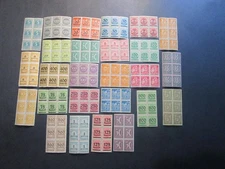 Germany LOT OF BLOCKS OF SIX STAMPS EACH ONE. MNH INFLATION ERA BEAUTIFUL BLOCKS