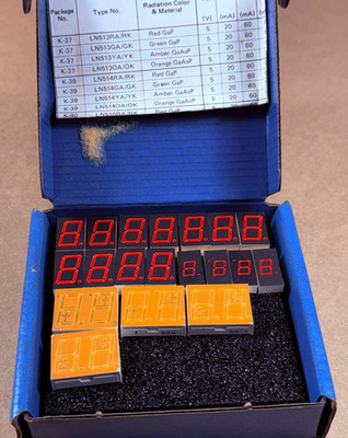 NOS Vintage - Lot 29 LED Segment Displays - Some Double -Variety Sizes & Types