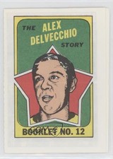 1971-72 Topps Booklet Alex Delvecchio #12 HOF 0u2j