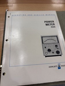 HP 00432-90009 432A Power Meter Operating and Service Manual
