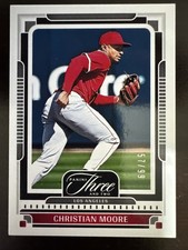 2025 Panini Three and Two Baseball CHRISTIAN MOORE #/99 LA Angels #56