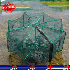Folding Fishing Trap Net Crab Crayfish Shrimp Eel Catcher Cage