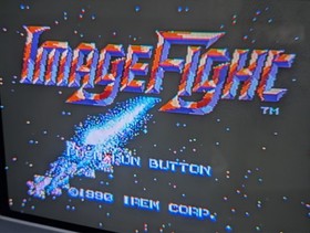 Image Fight - NEC PC Engine PCE HuCard PCE JP - Non-Working / Scrambled Graphics
