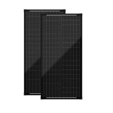 SPARK 2x 100w solar panel motorhome caravan boat 12v boat motorhome BLACK