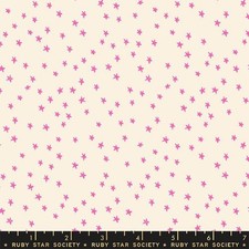 Fat Quarter Ruby Star Society "Starry" Mini Neon Pink Quilt Cotton