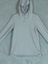 The North Face Womens 3 snap button Pullover Hoodie Sweatshirt Snap Size S