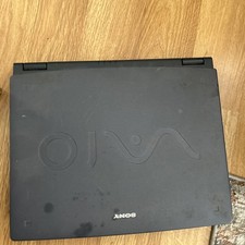 Sony VAIO Laptop PCG-9L1L Vtg No Power Cord Untested AS-IS DVD ROM CD-RW Blue