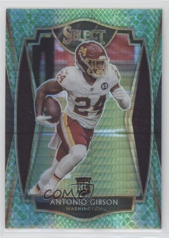 2020 Select Premier Level Dragon Scale Prizm 36/67 Antonio Gibson Rookie RC 0g70